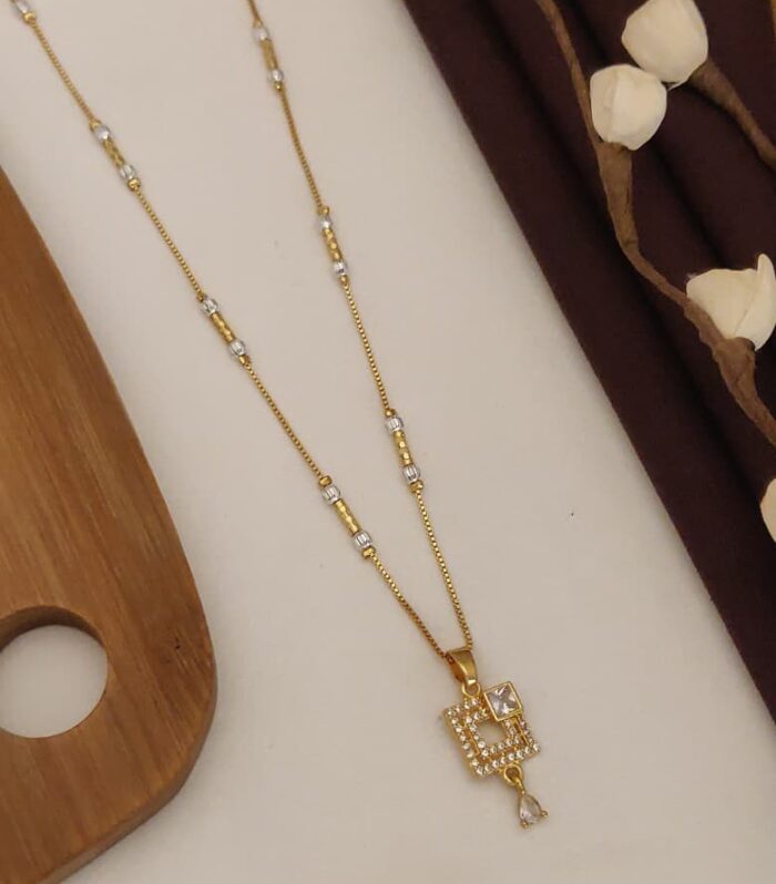 Aone Gold Vacuum Casting AD Mala Pendant for Women